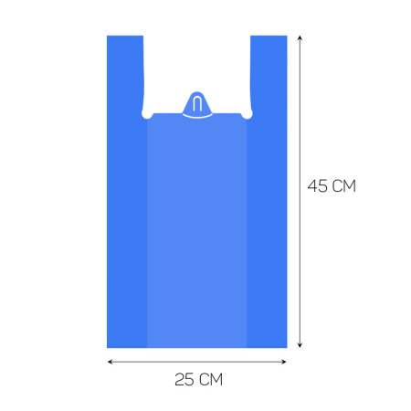 маленький синий 25 на 45 см
