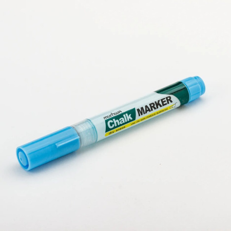 маркер меловой голубой